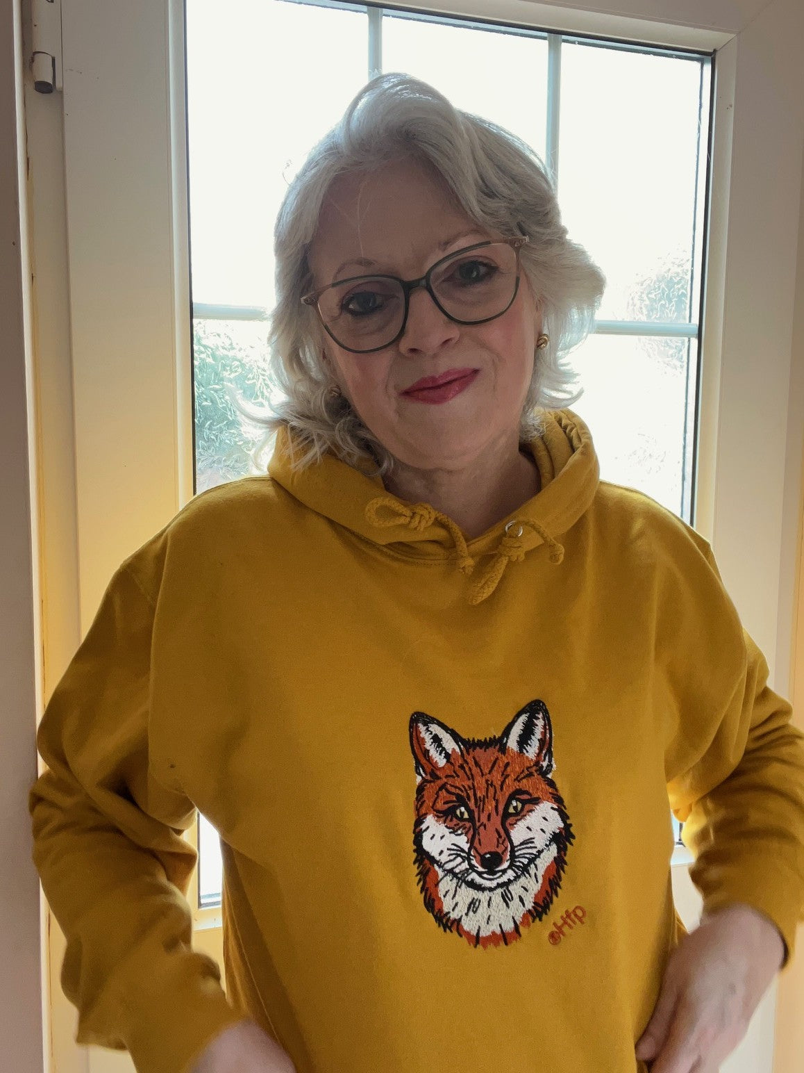 Embroidered Fox Hoodie
