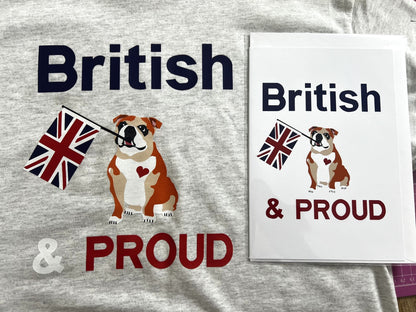 British T Shirt and Card