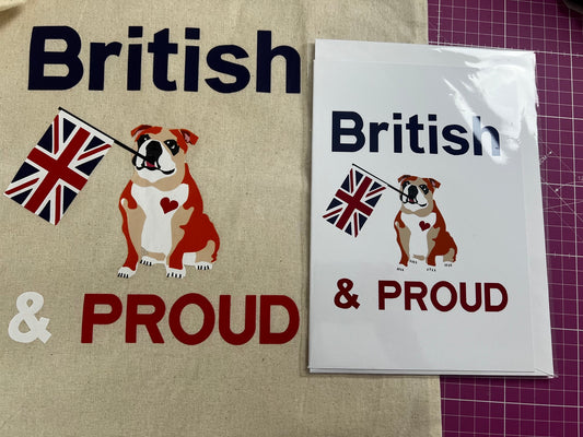 British Bag and Card Gift Set